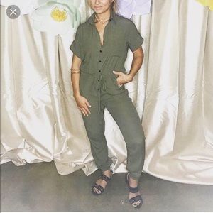 Kittenish green jumpsuit